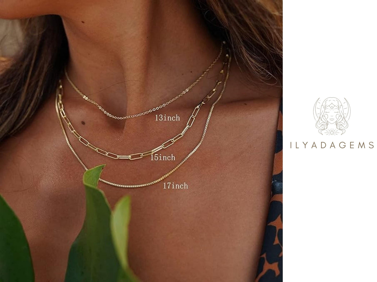 Gold Paperclip Chain Necklace