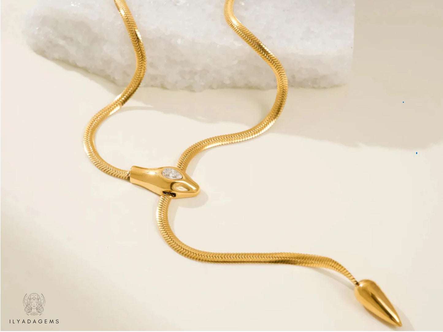 Gold Snake Chain Necklace