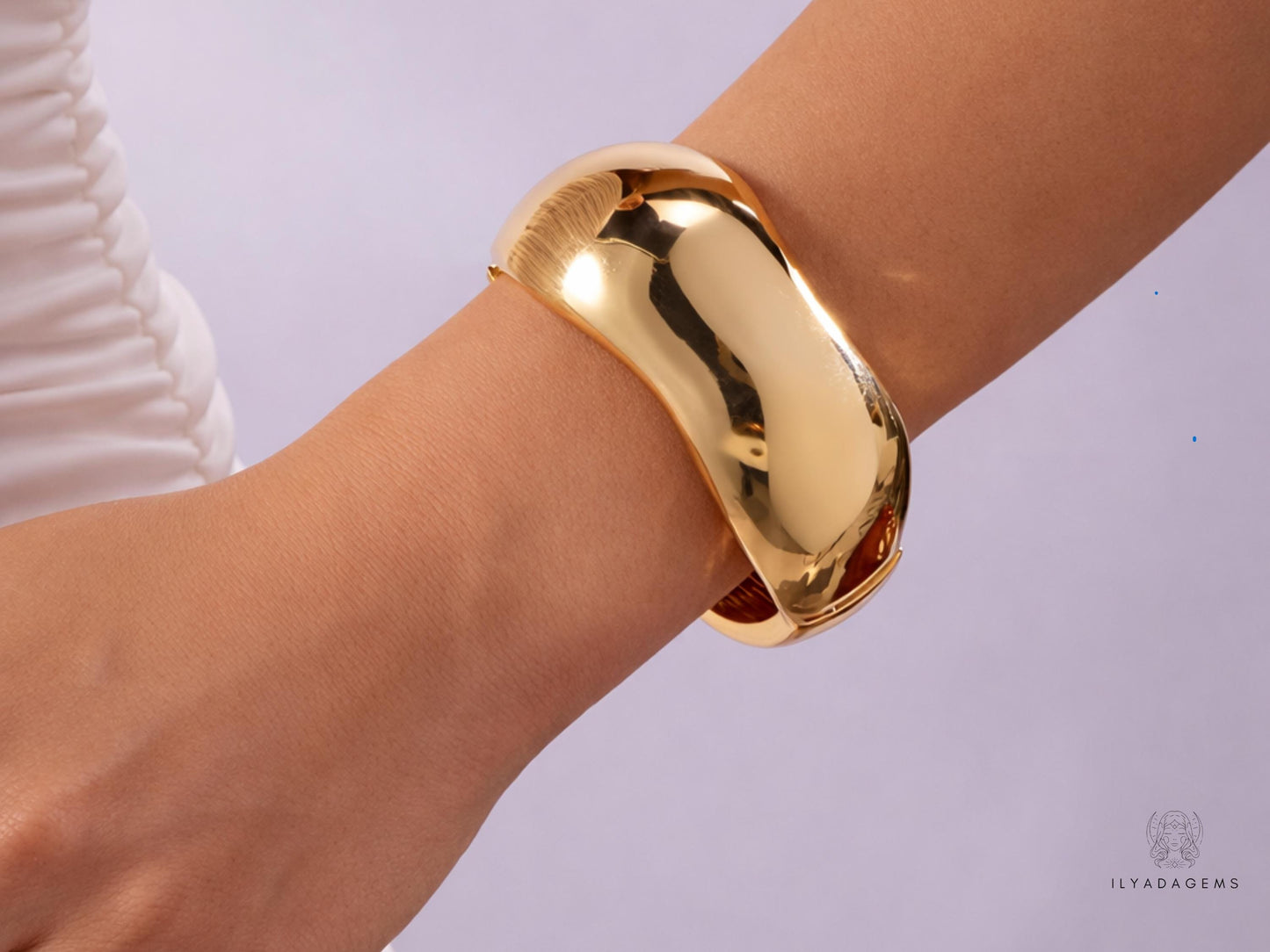 Stainless Steel Wide Bangles