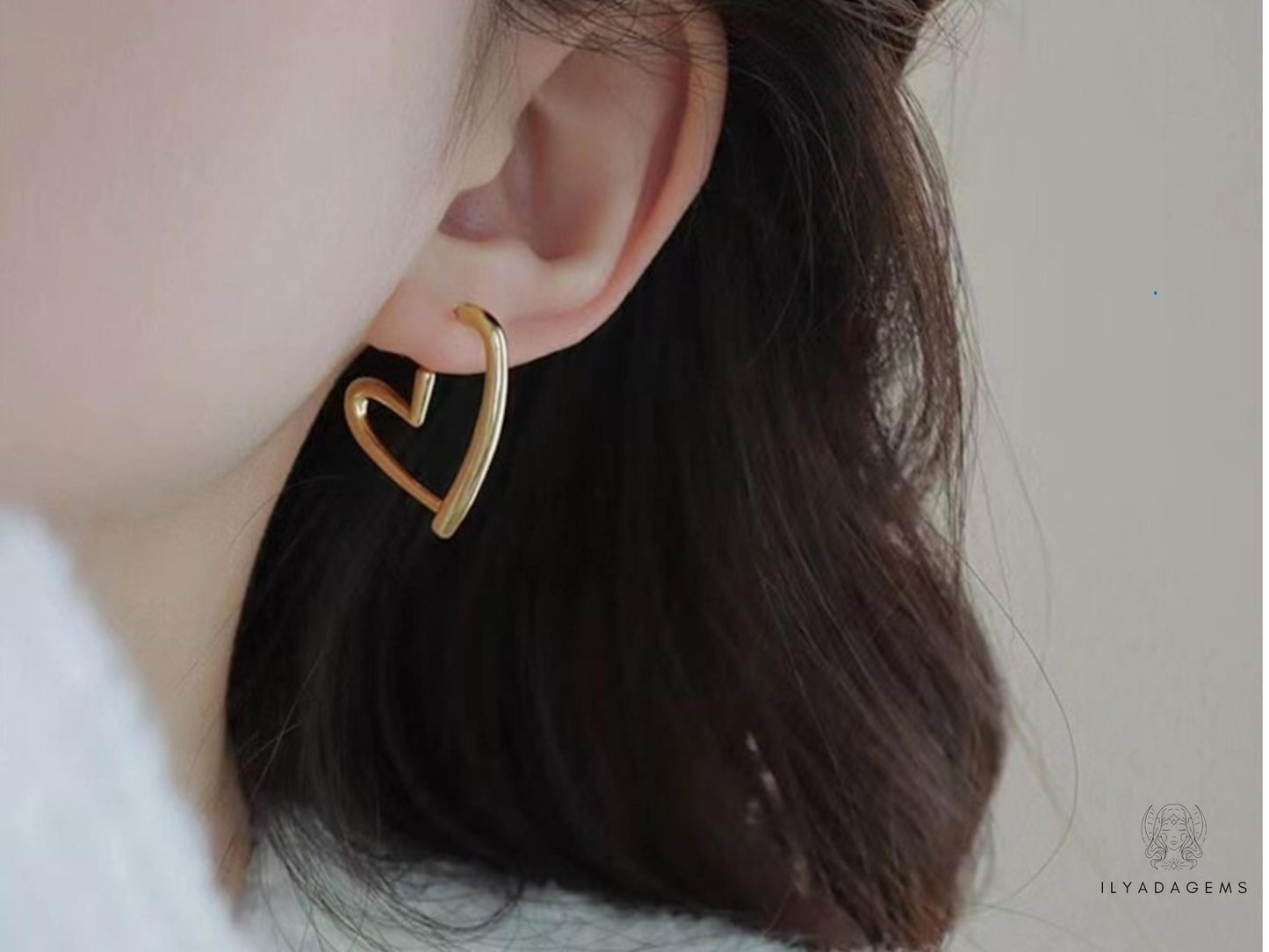 Hollow Heart Earrings