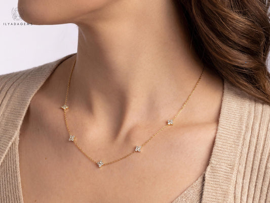 Zircon Chain Necklace
