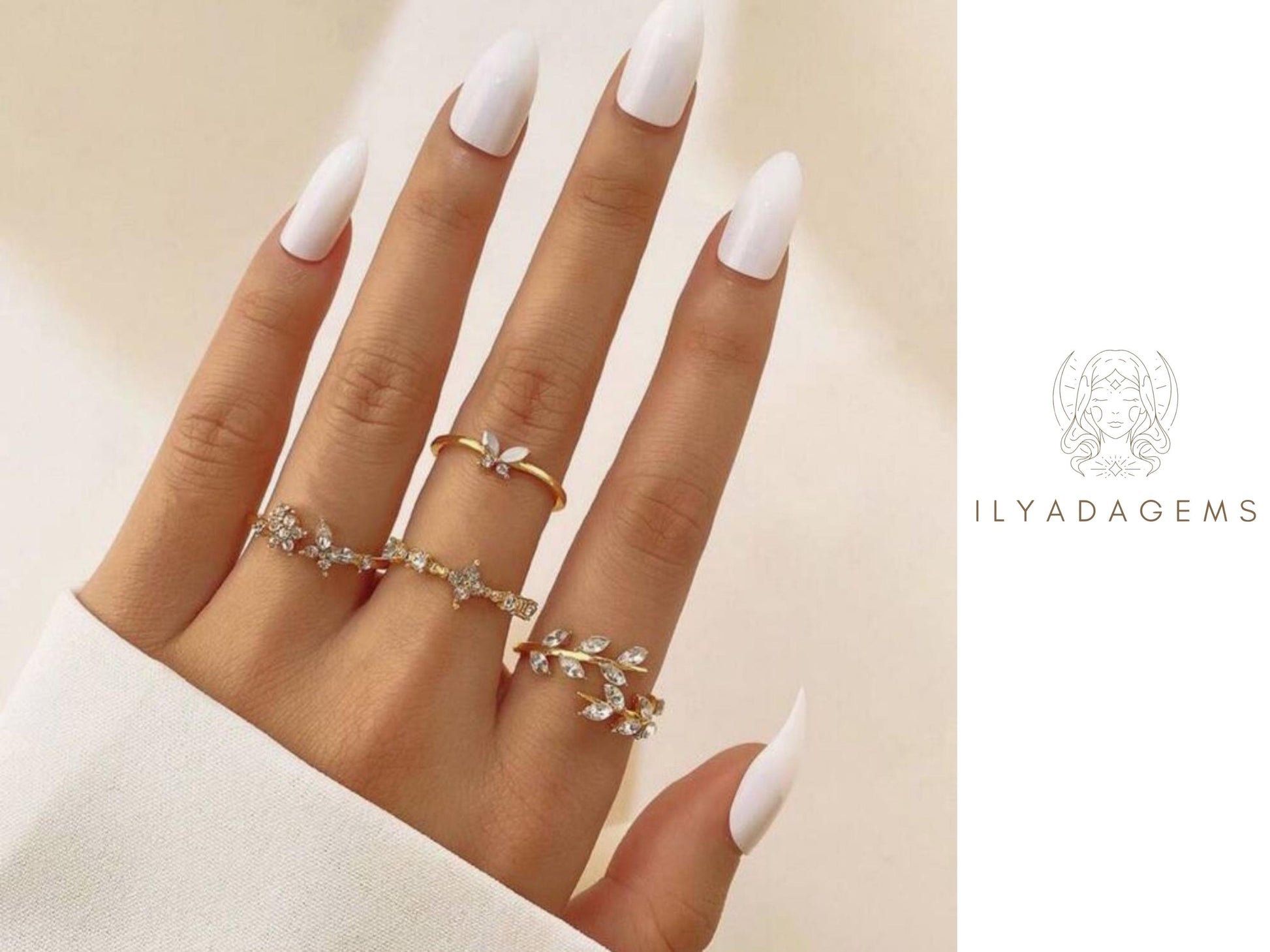 Diamond Stacking Ring Set