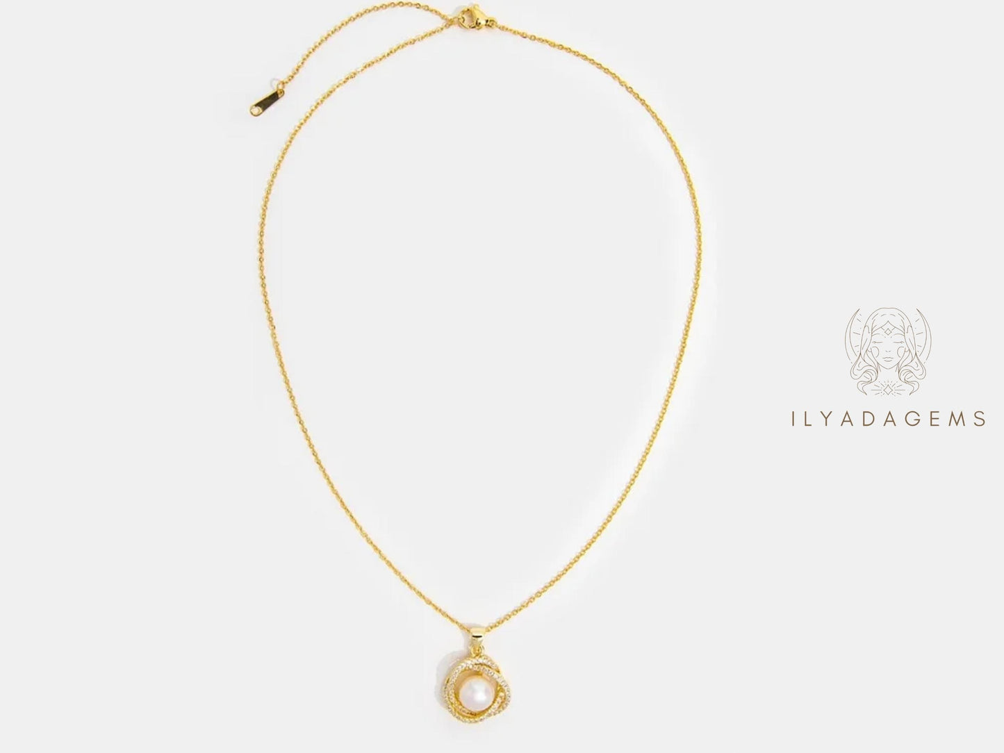 Gold Filled Pearl Jewelry Set