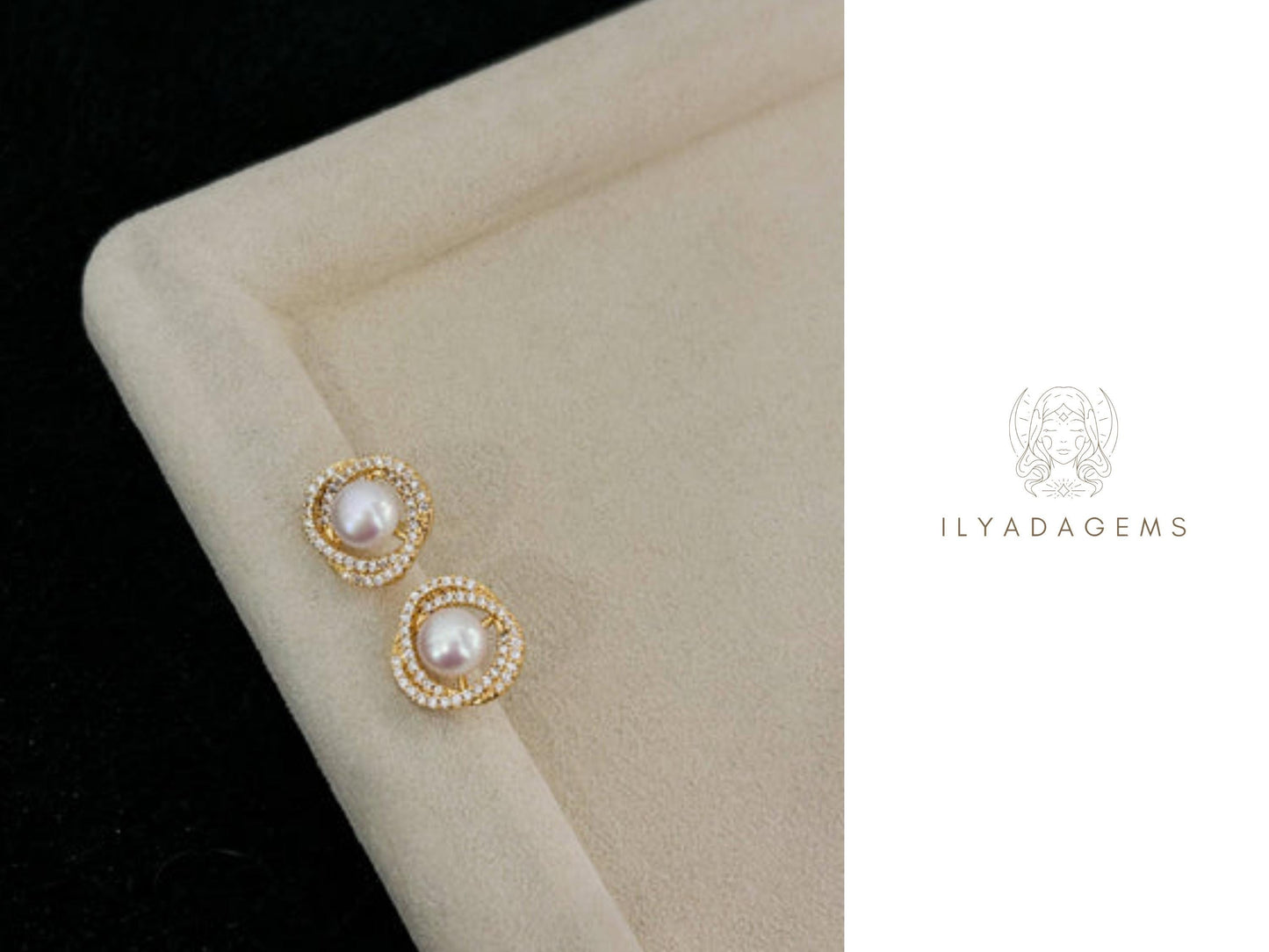 Gold Filled Pearl Jewelry Set