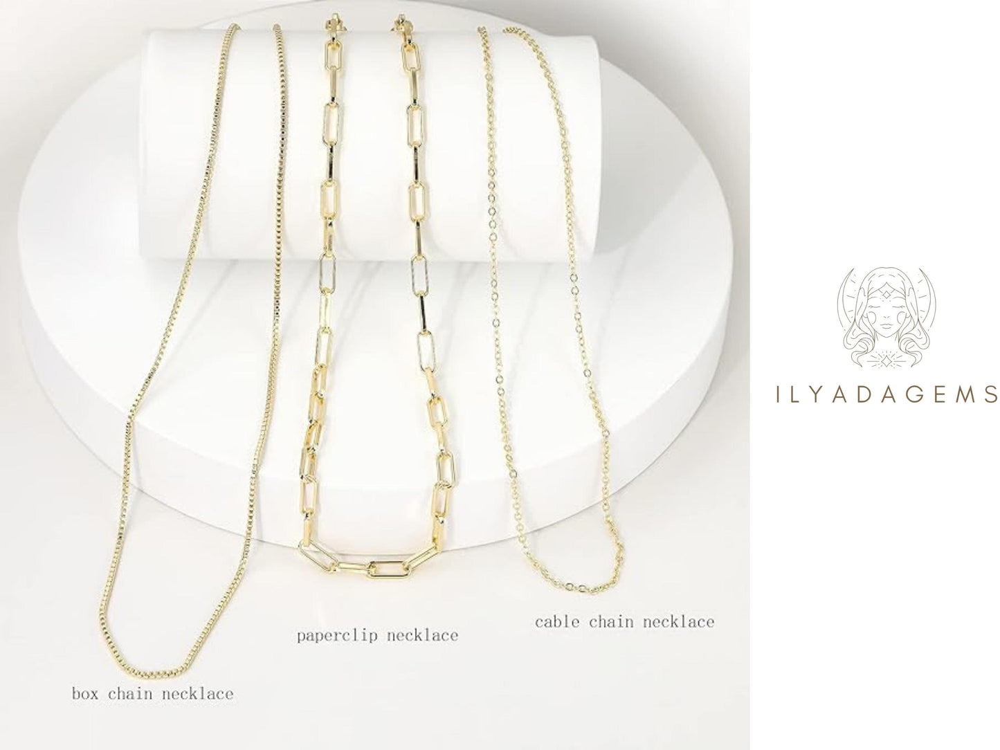 Gold Paperclip Chain Necklace