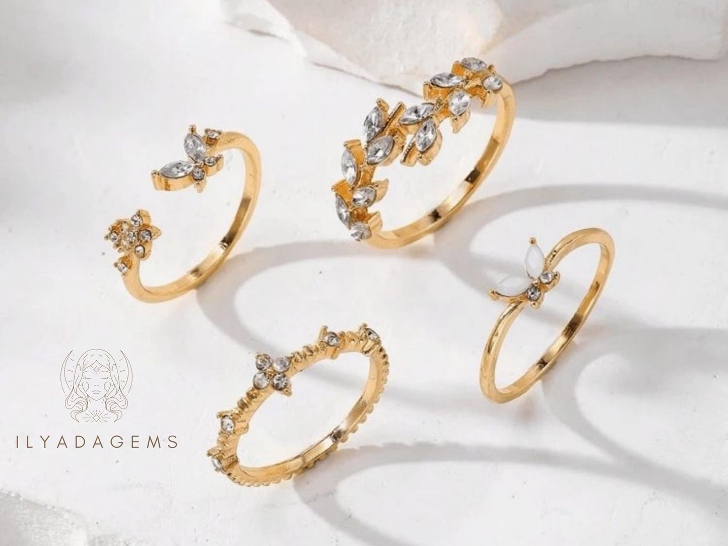 Diamond Stacking Ring Set