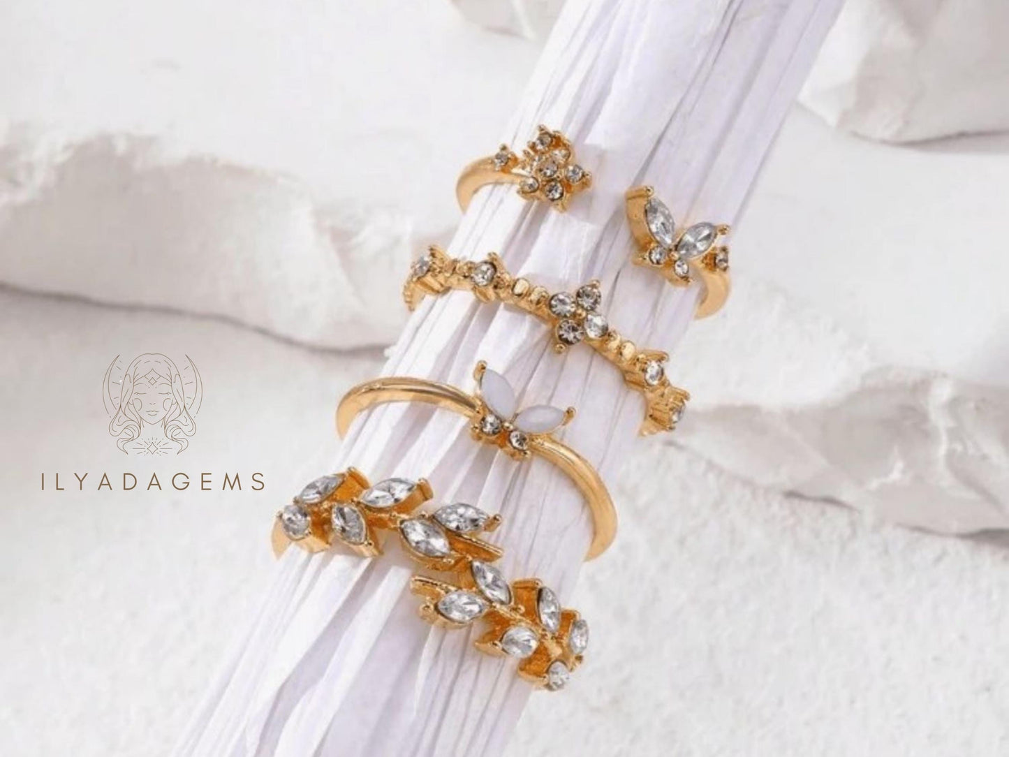 Diamond Stacking Ring Set