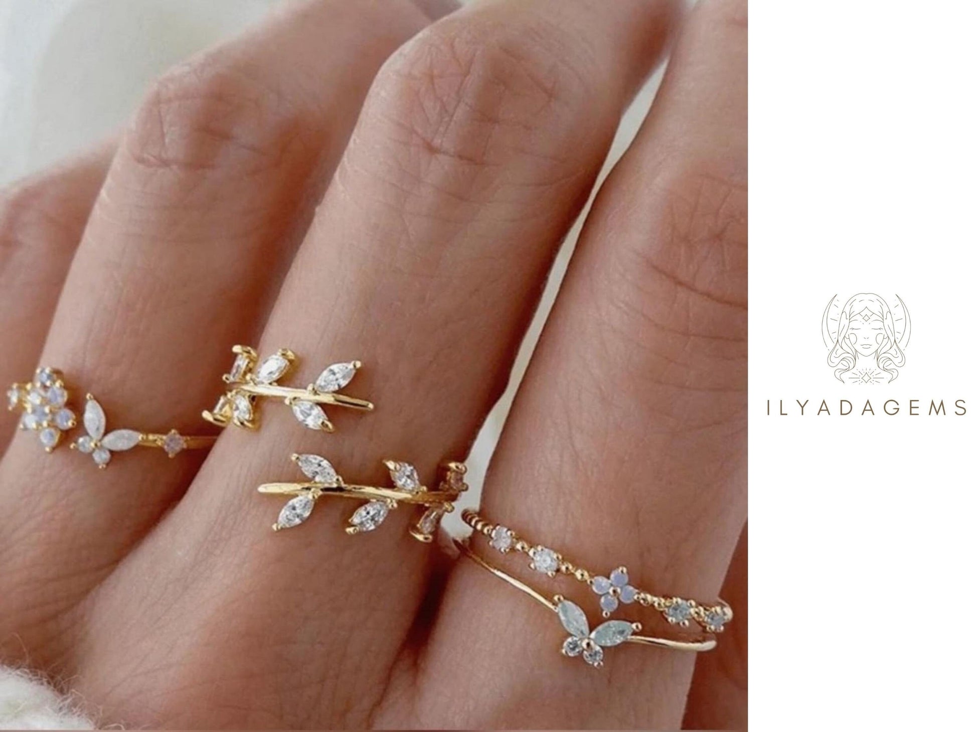 Diamond Stacking Ring Set