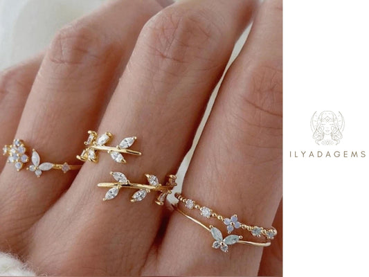 Diamond Stacking Ring Set