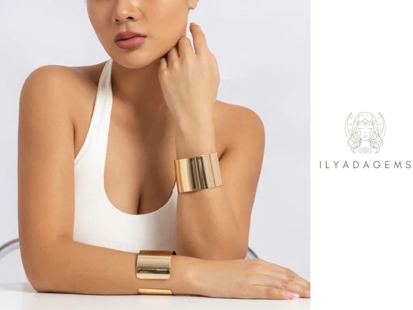 Elegant Gold Cuff Bracelet