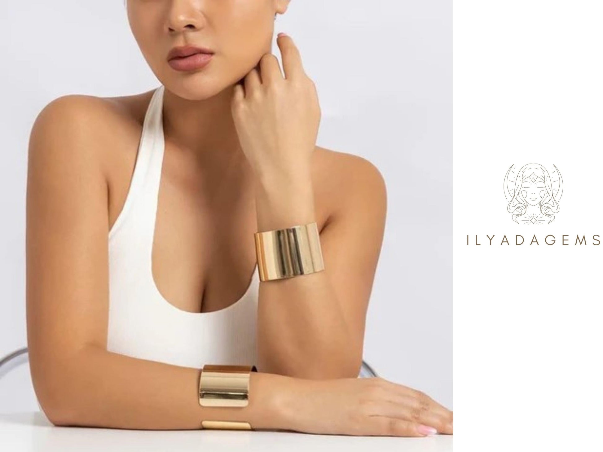 Elegant Gold Cuff Bracelet
