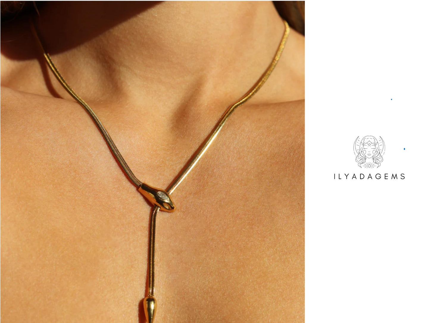 Gold Snake Chain Necklace
