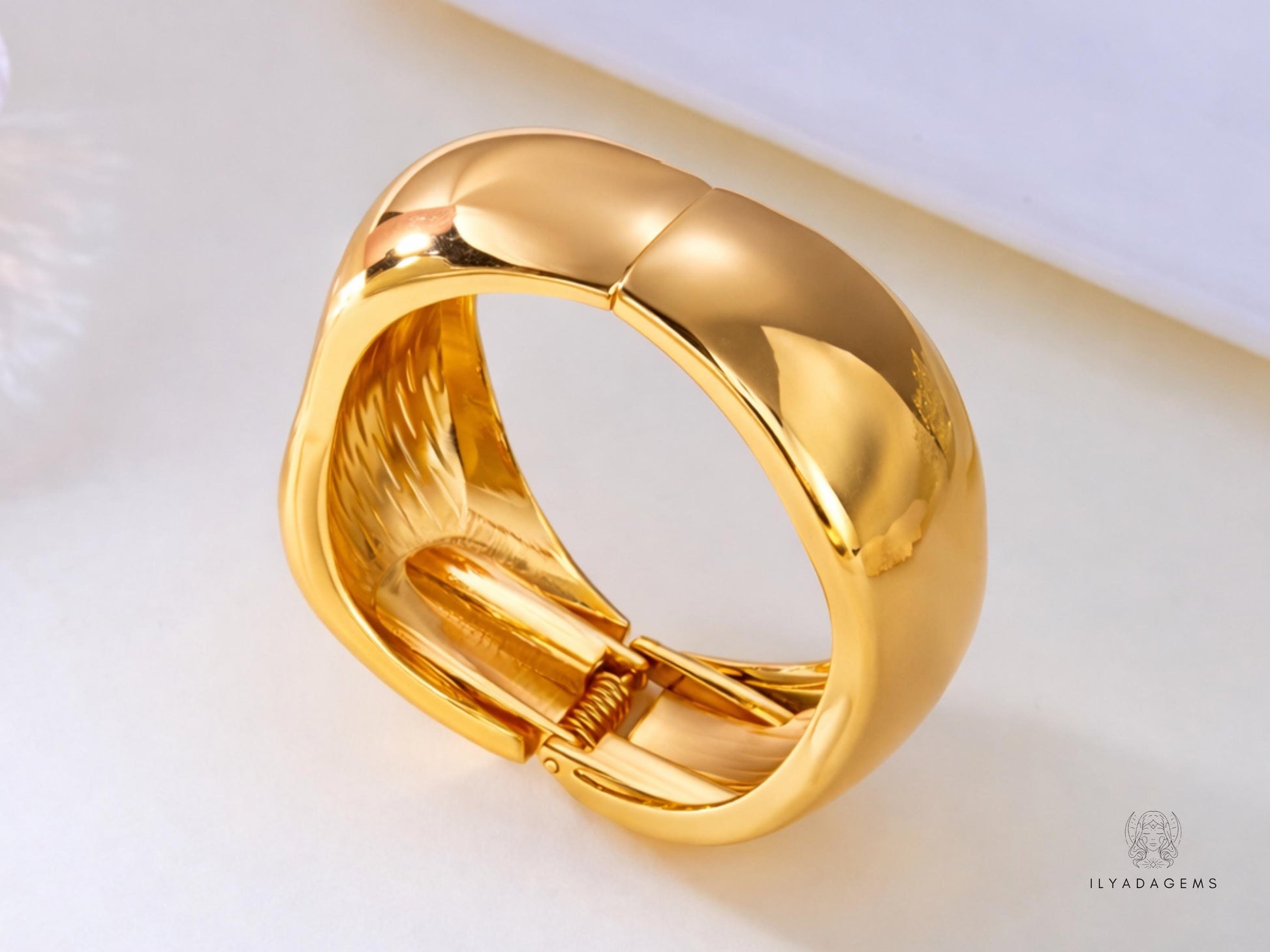 Stainless Steel Wide Bangles