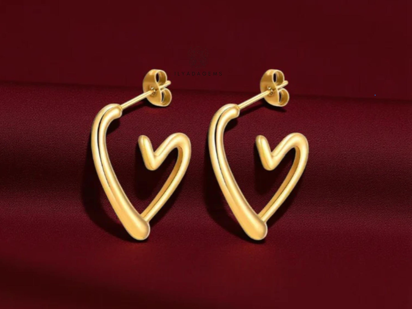 Hollow Heart Earrings