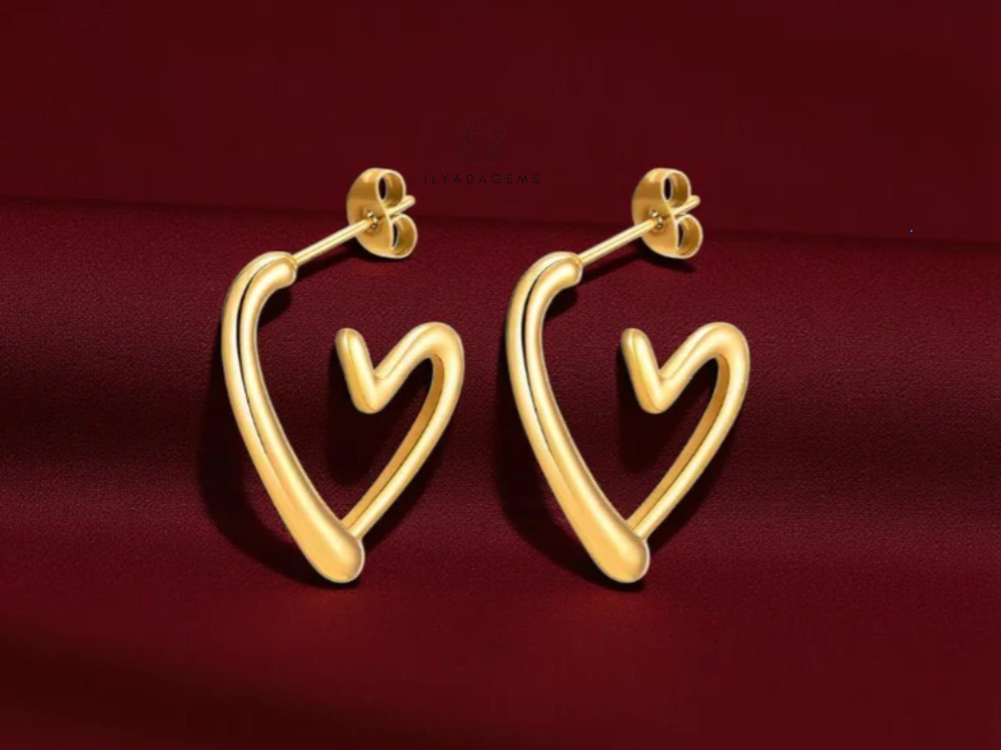 Hollow Heart Earrings