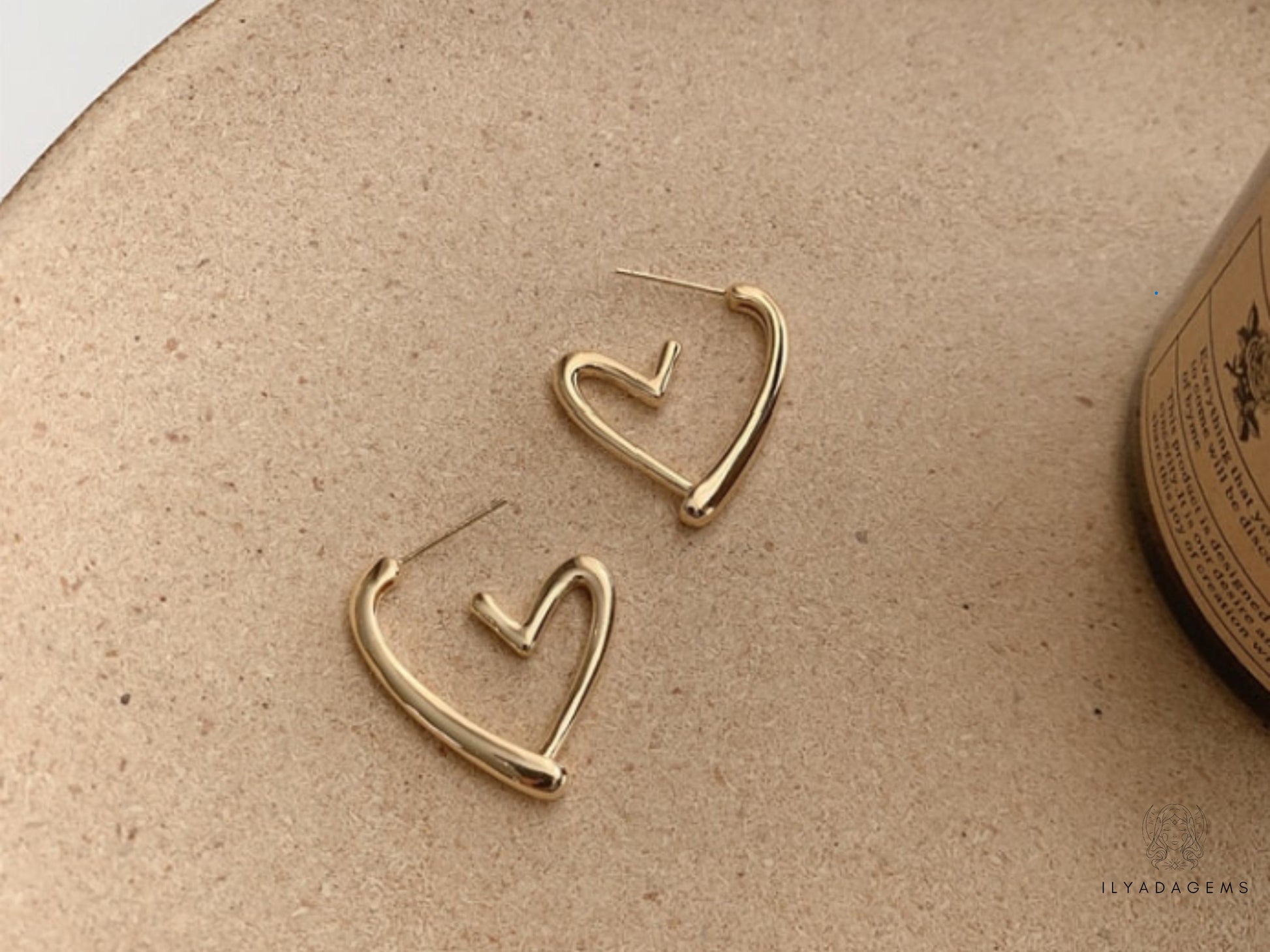 Hollow Heart Earrings