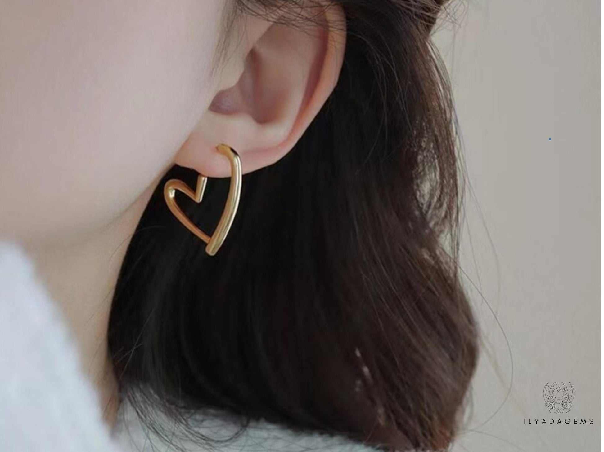 Hollow Heart Earrings