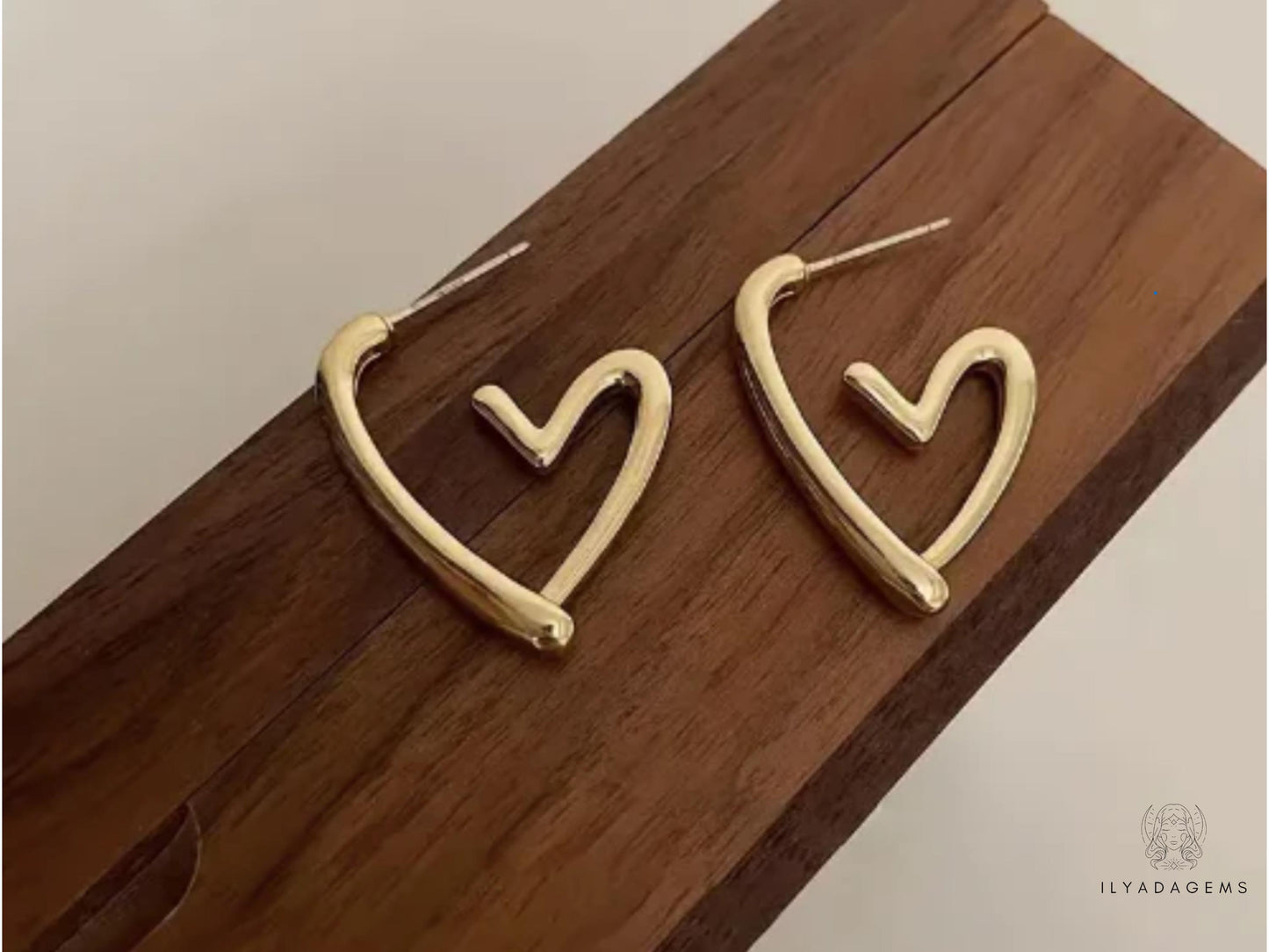 Hollow Heart Earrings