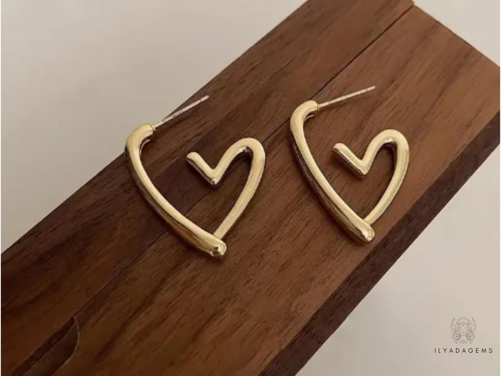 Hollow Heart Earrings