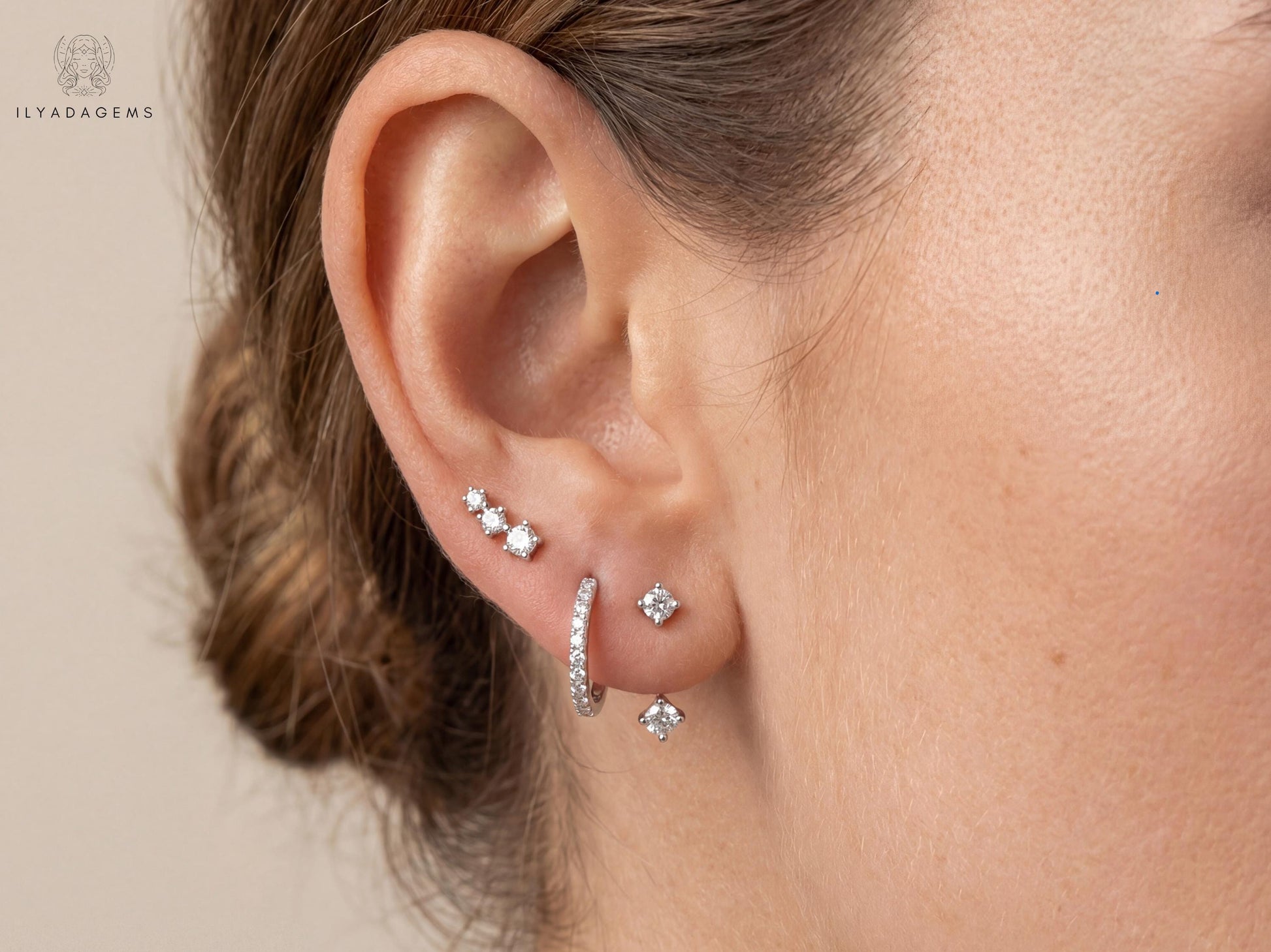 Sterling Silver Minimalist Ear Stack Set