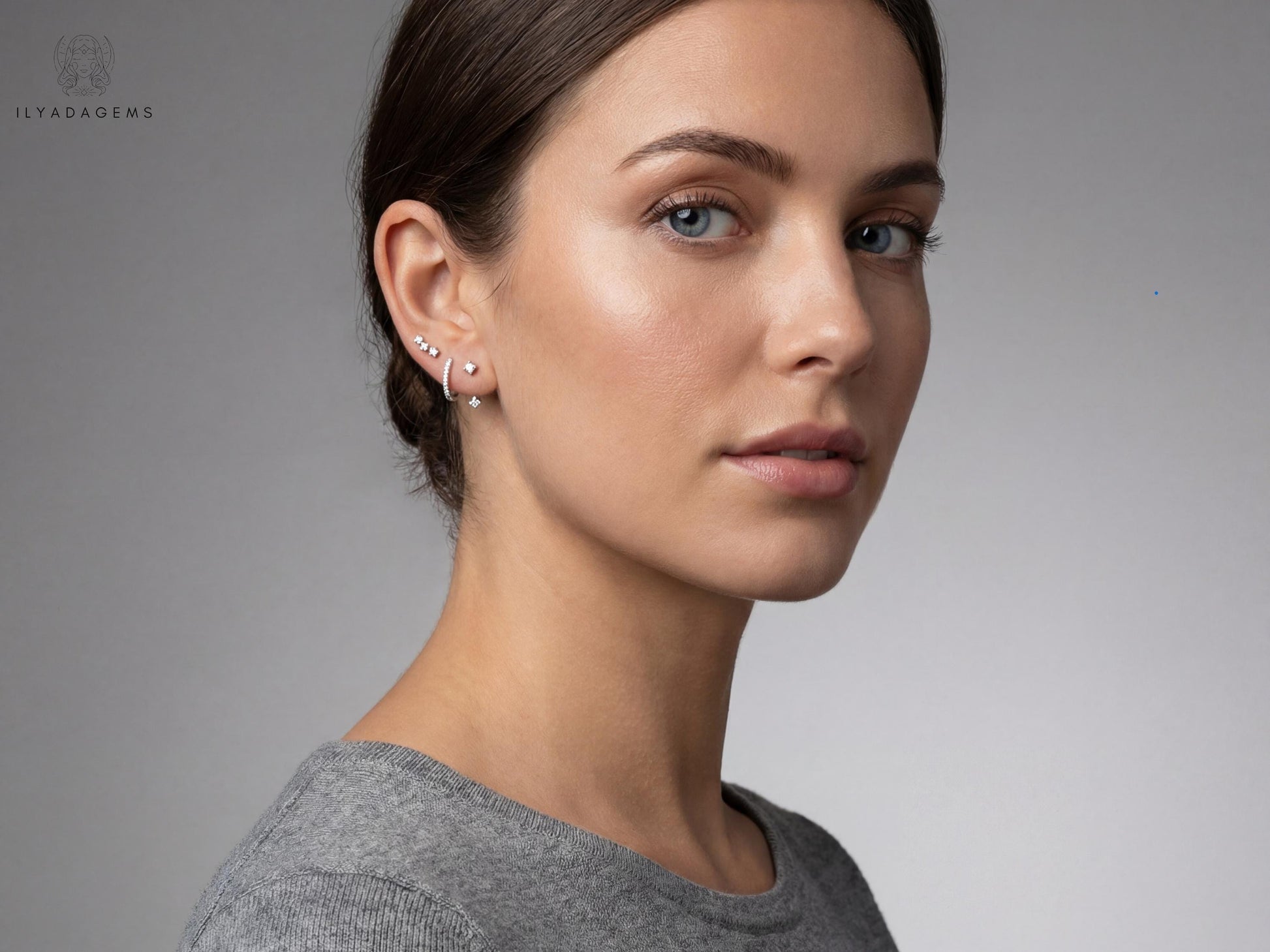Sterling Silver Minimalist Ear Stack Set