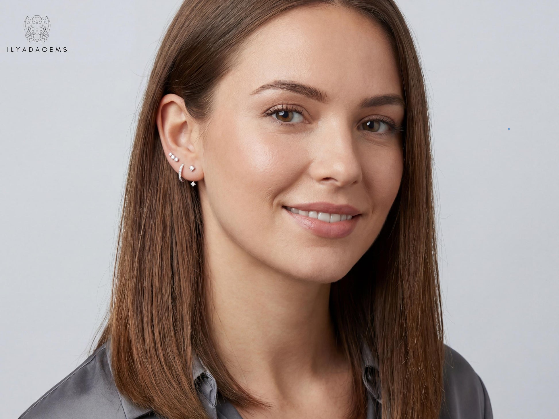 Sterling Silver Minimalist Ear Stack Set