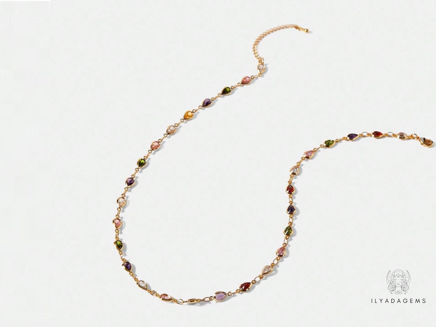 Dainty Rainbow Choker