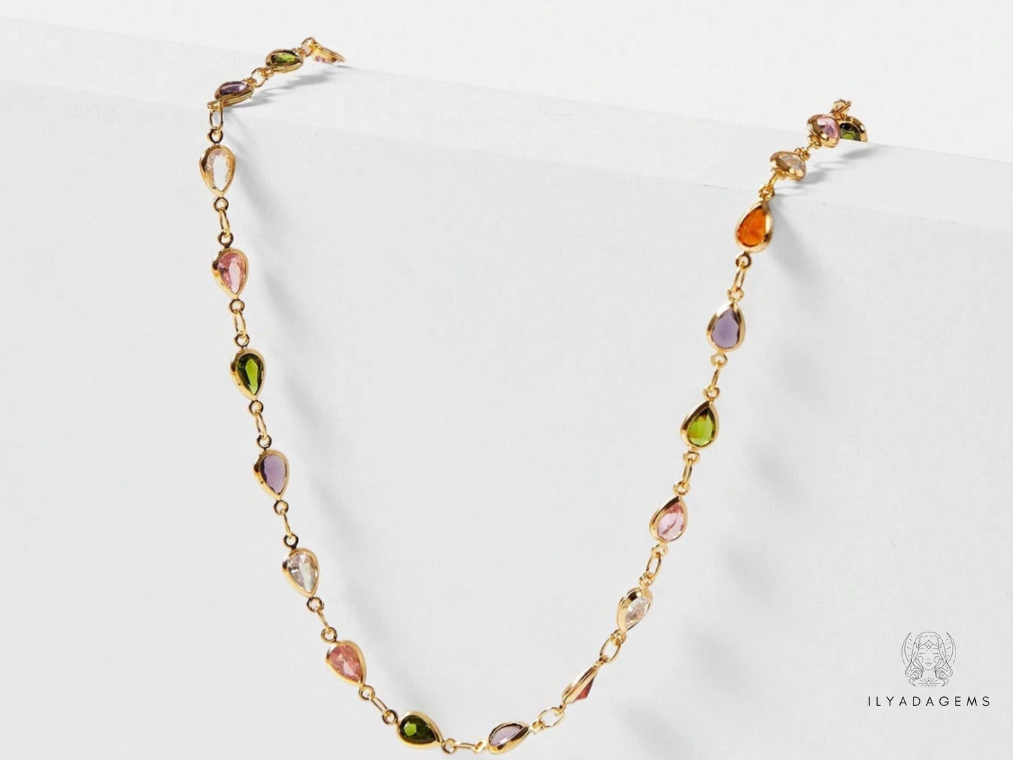 Dainty Rainbow Choker