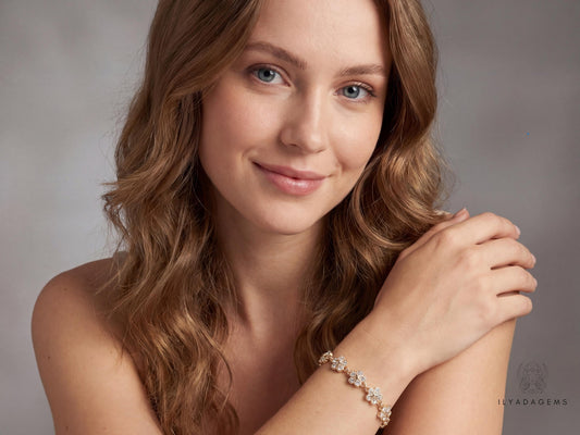 Crystal Flower Bracelet