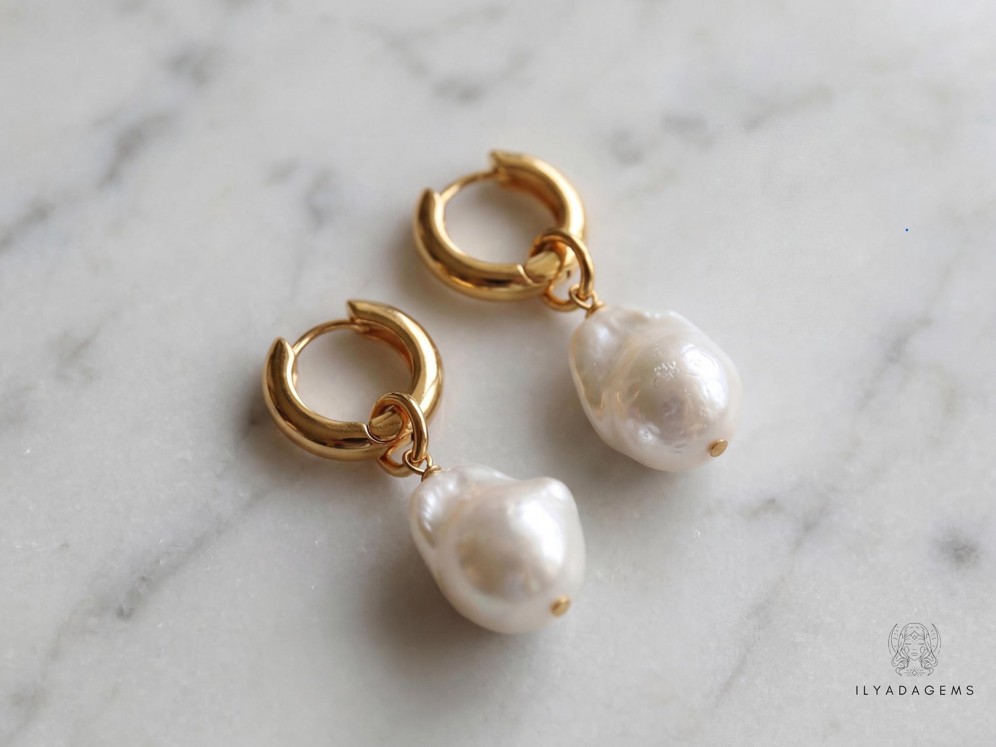 18K Gold Plated Hoop Earrings