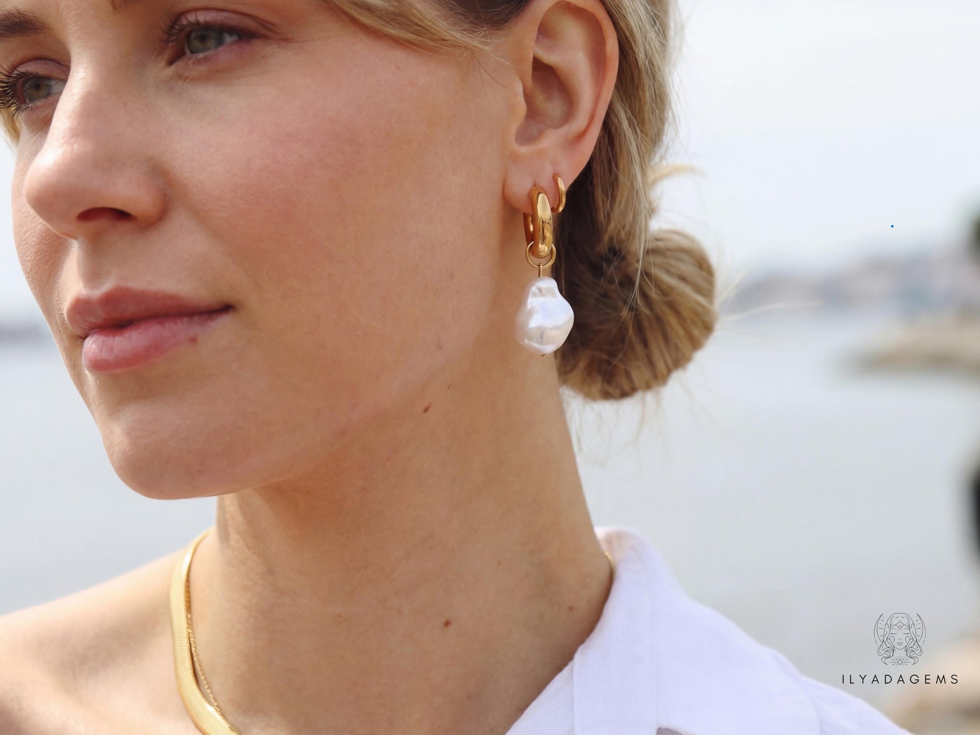 18K Gold Plated Hoop Earrings