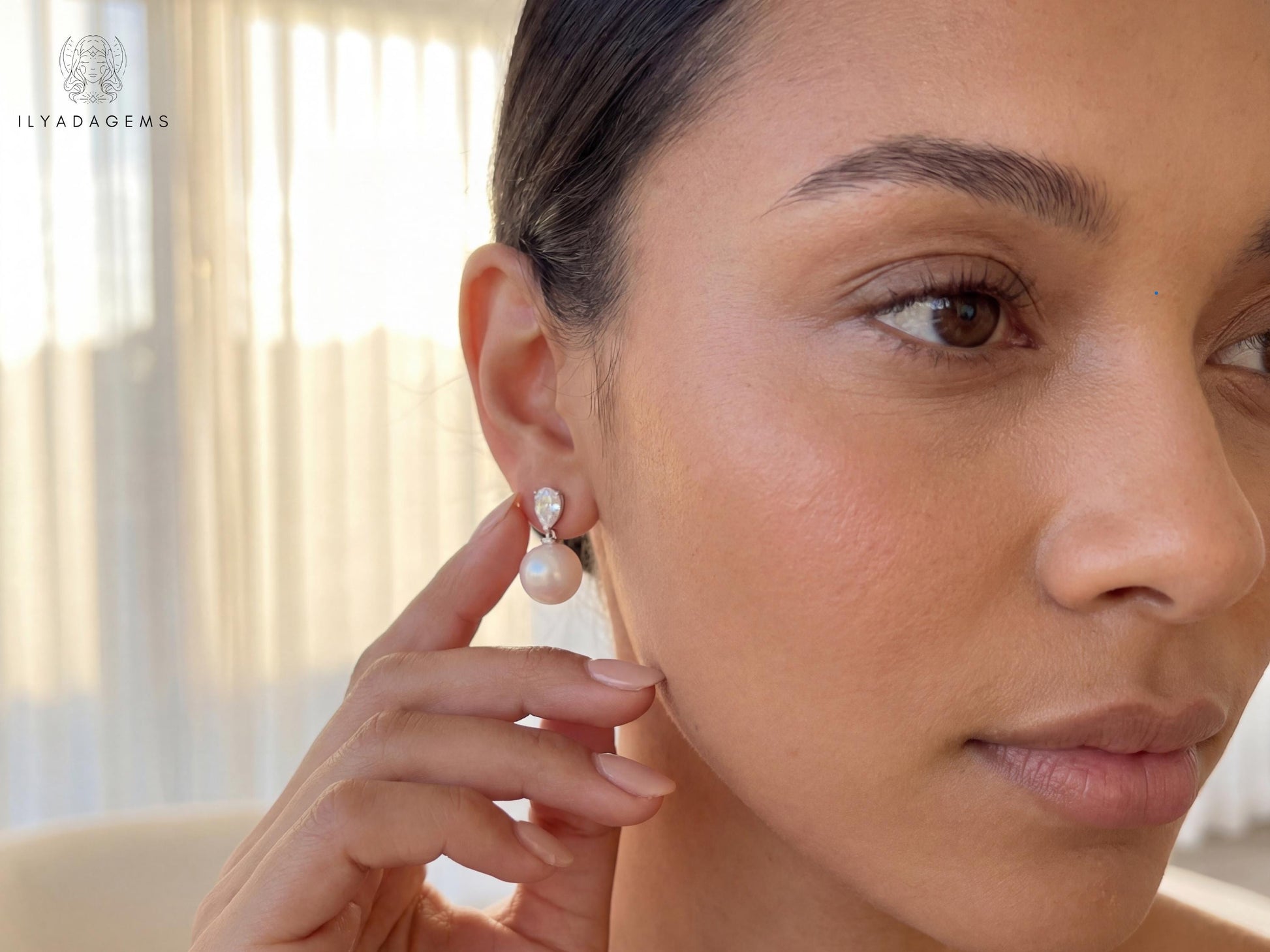 Natural Freshwater Pearl Drop Earrings