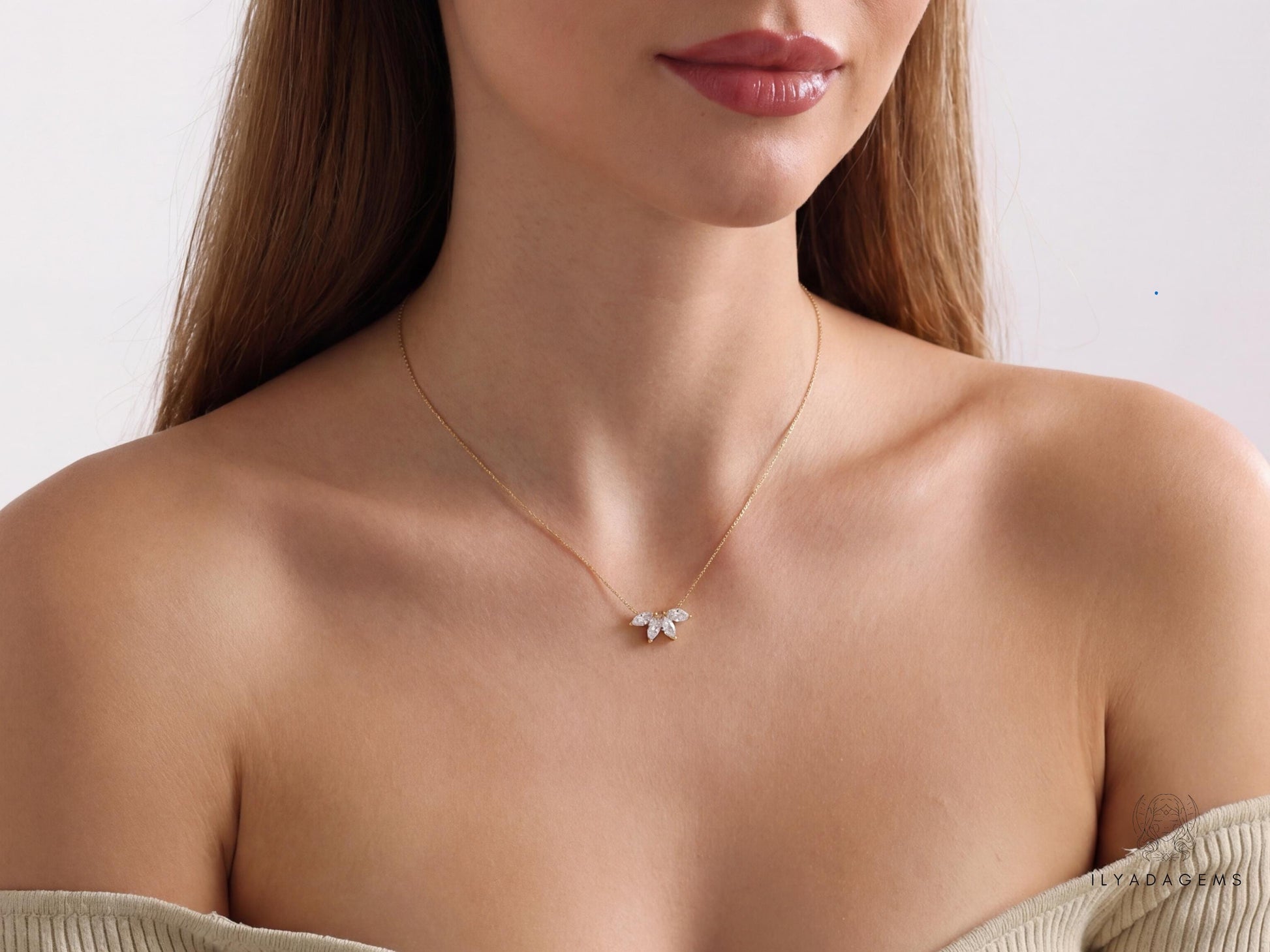 Marquise Diamond Necklace