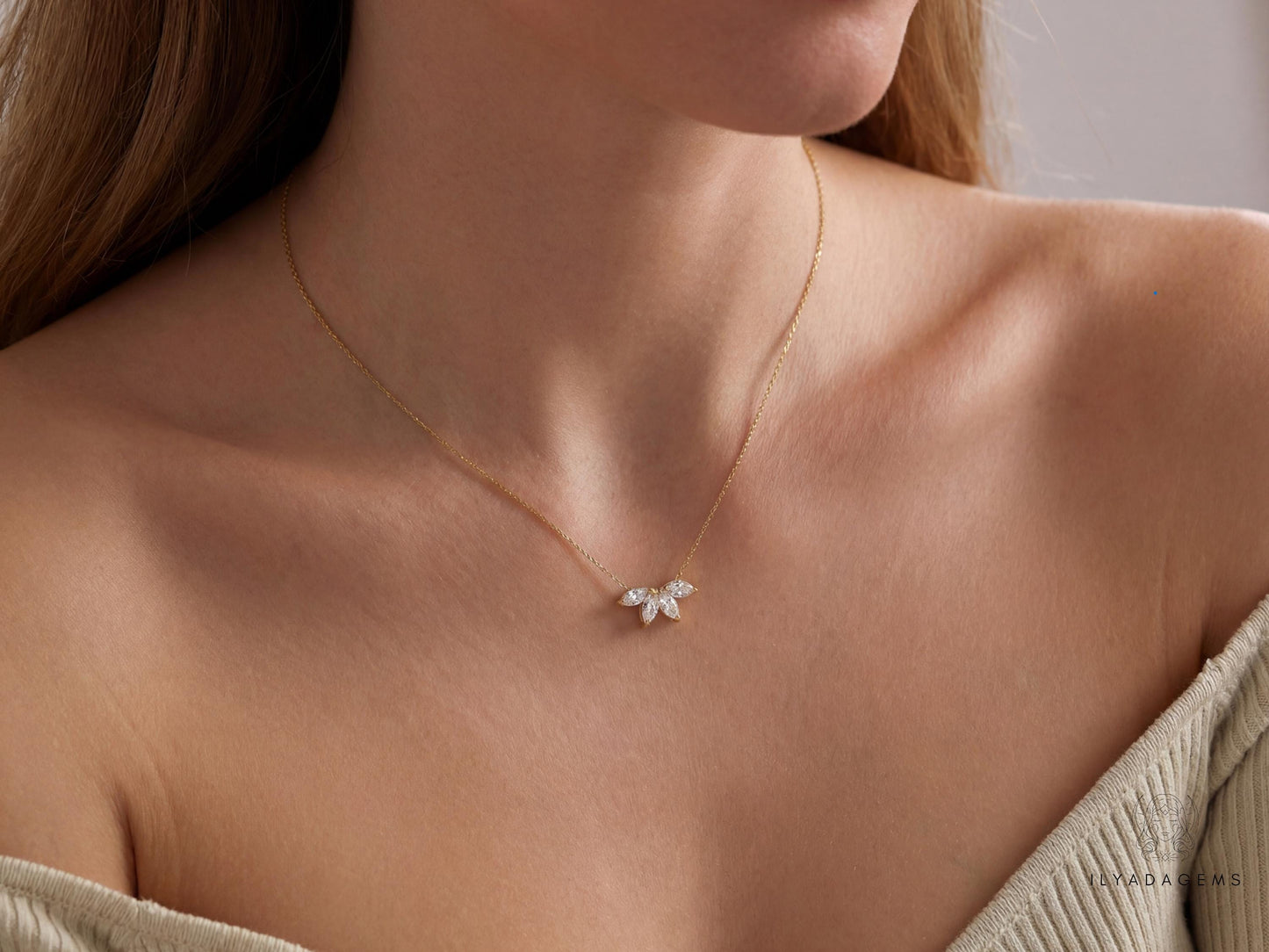 Marquise Diamond Necklace
