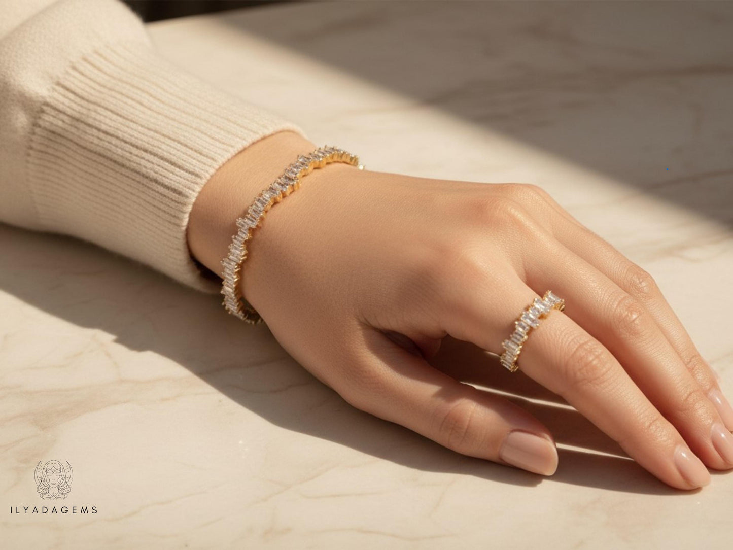 Cuff Cubic Zirconia Clear Bracelet