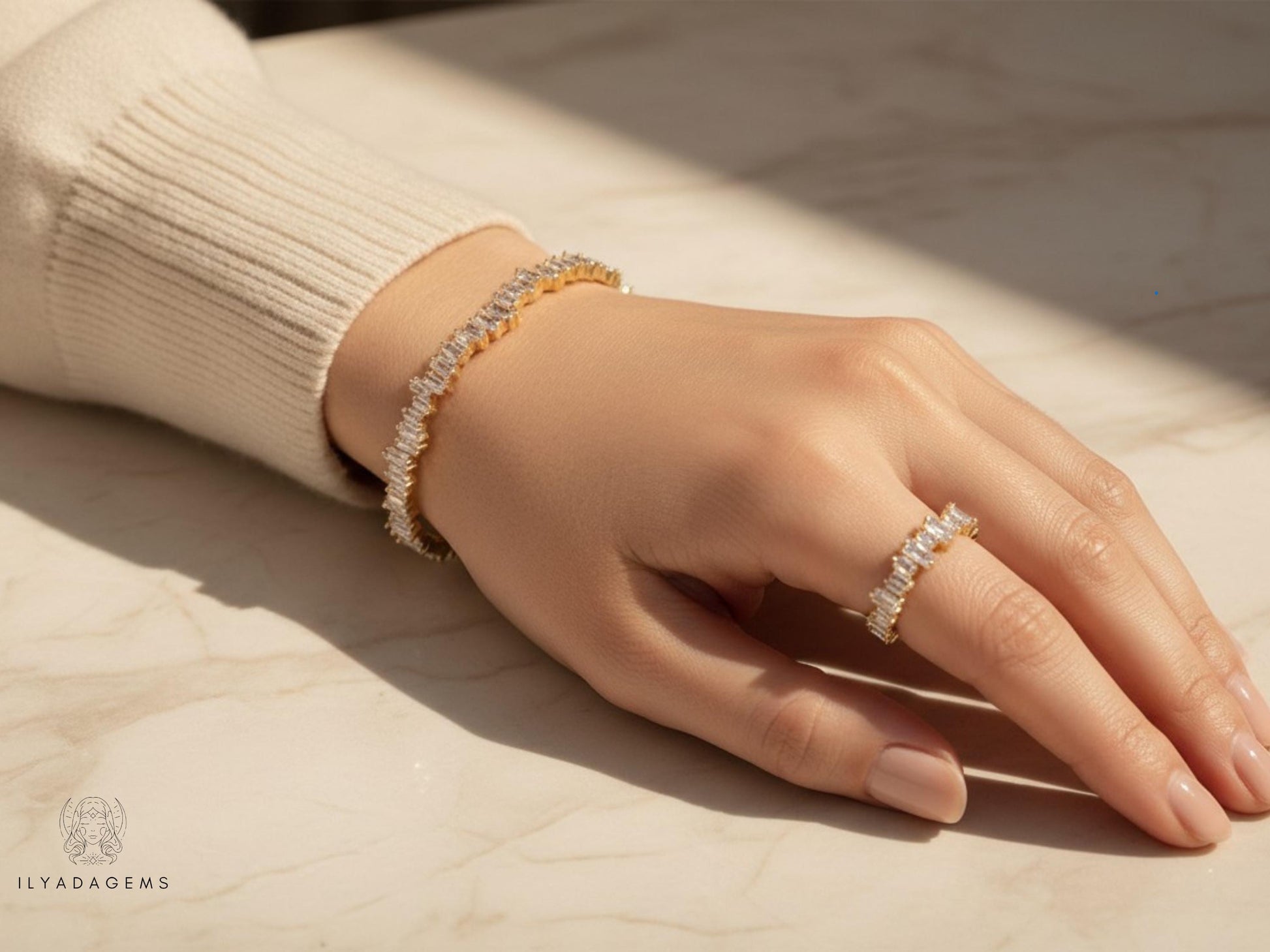 Cuff Cubic Zirconia Clear Bracelet