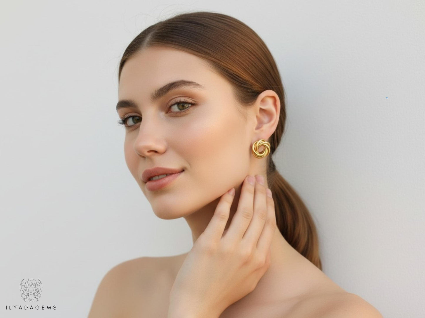 Mini Hoop Stud Earrings